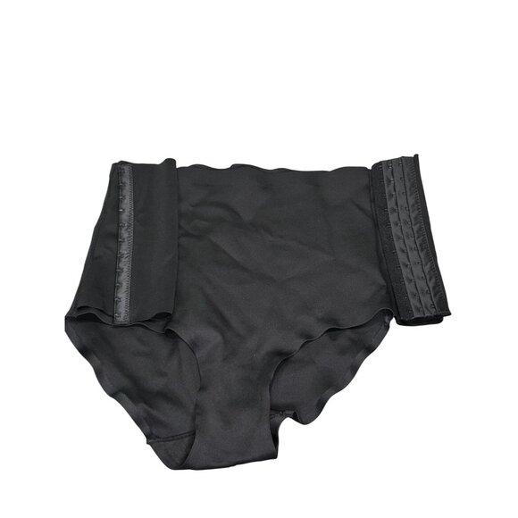 Skinnygirl Black High-Waisted Smoothers & Shapers With Hook Front Closure - M - Picture 3 of 7